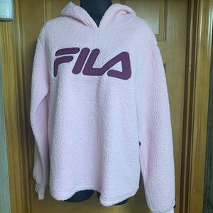 FILA Fleece Hoodie Pink & Purple- Women’s Size L
